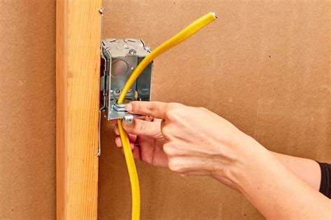 how to secure electrical cable in box|nm cable into electrical box.